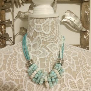 Hannah turquoise bead necklace NWT